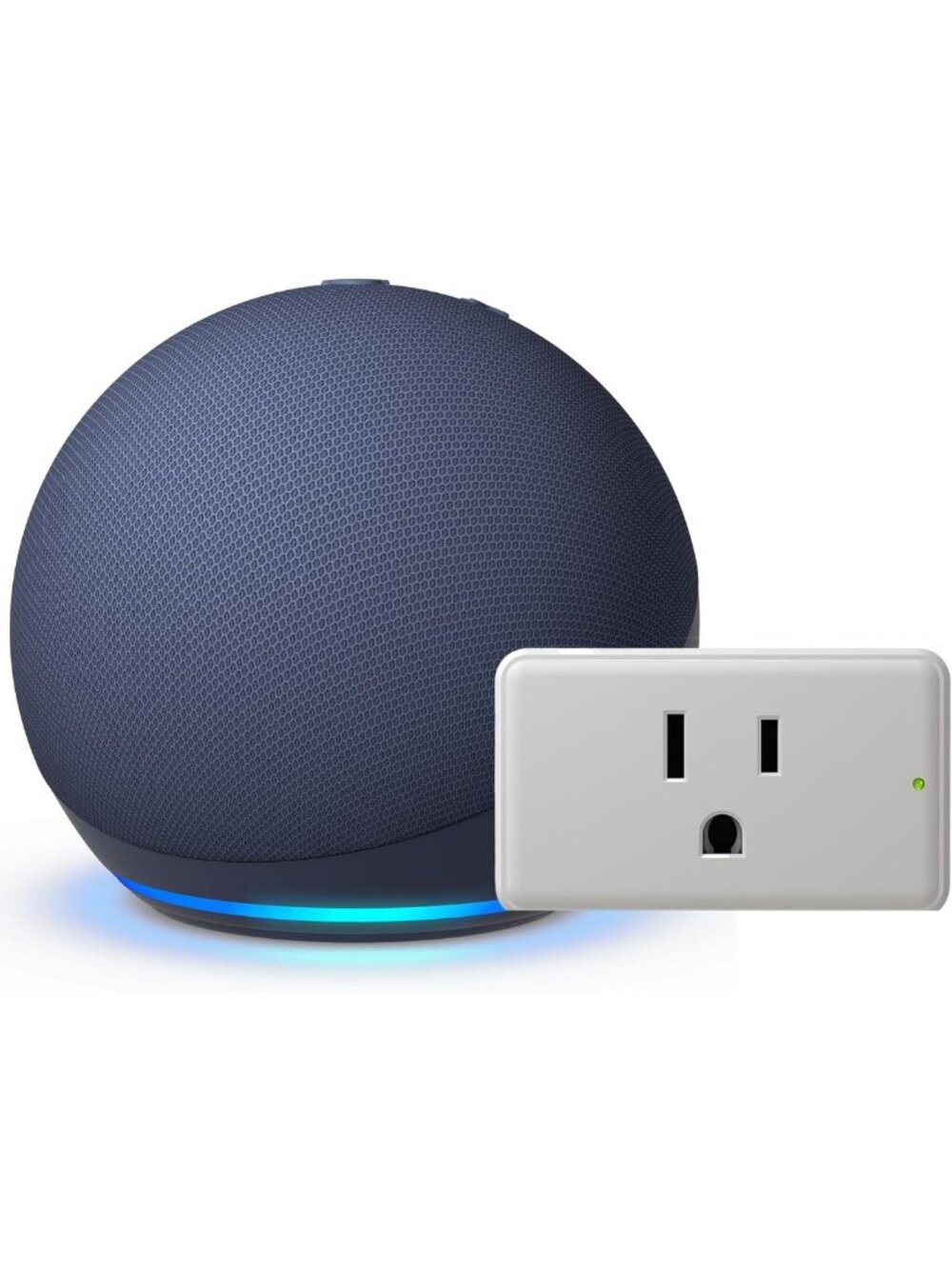 Smart Wi-Fi Echo Dot Speaker & Radiant Smart Plug Combo - Voice Control & Energy